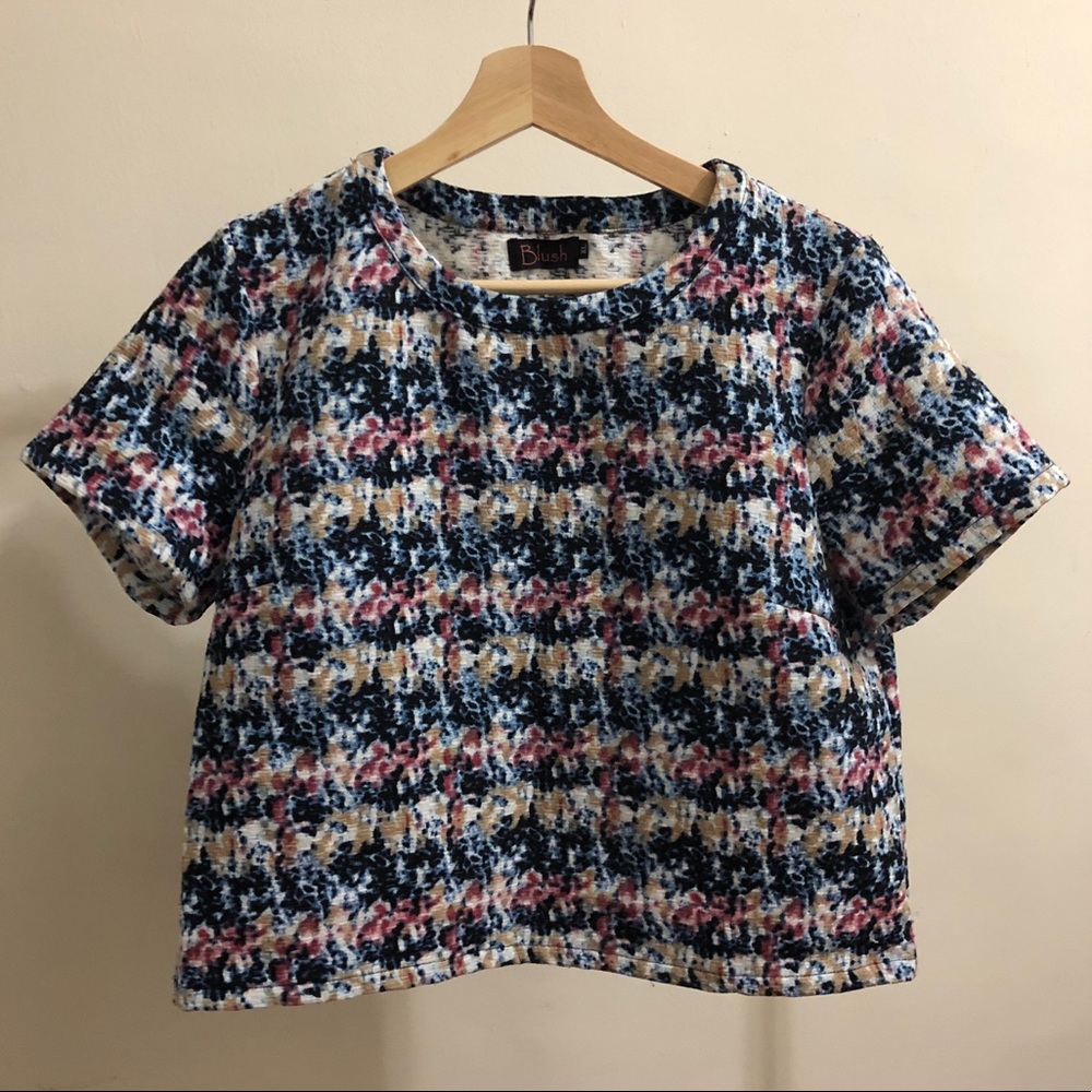 Cropped Printed Top